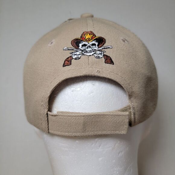 Texas Outlaw Ballcap Embroidered Tan - NEW - Picture 6 of 9